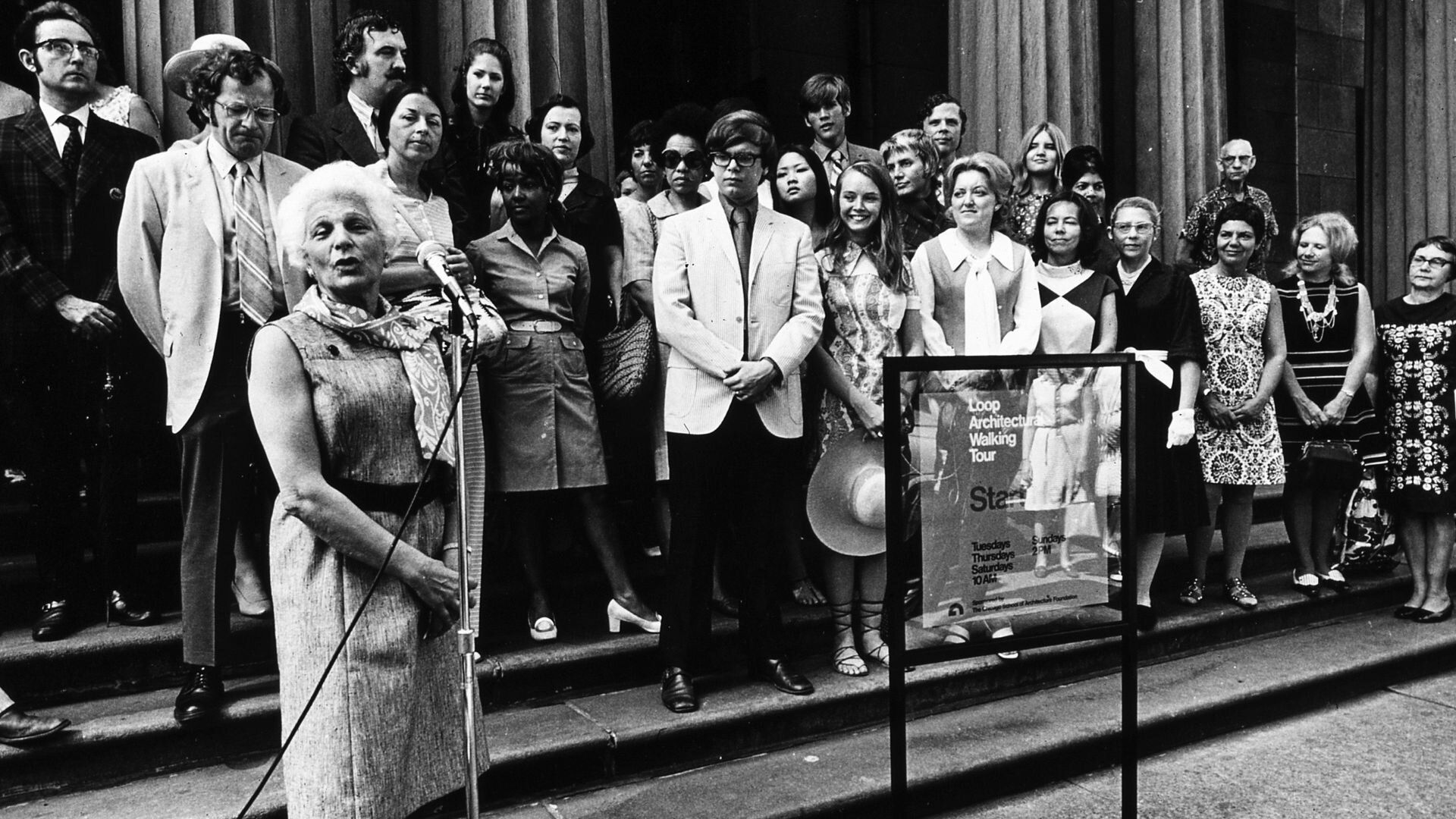 black and white photo of people
