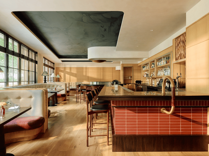 an interior shot of a stylist restaurant