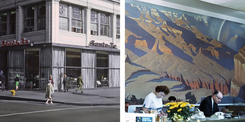 ATSF Chicago Travel Center on June 13, 1968.