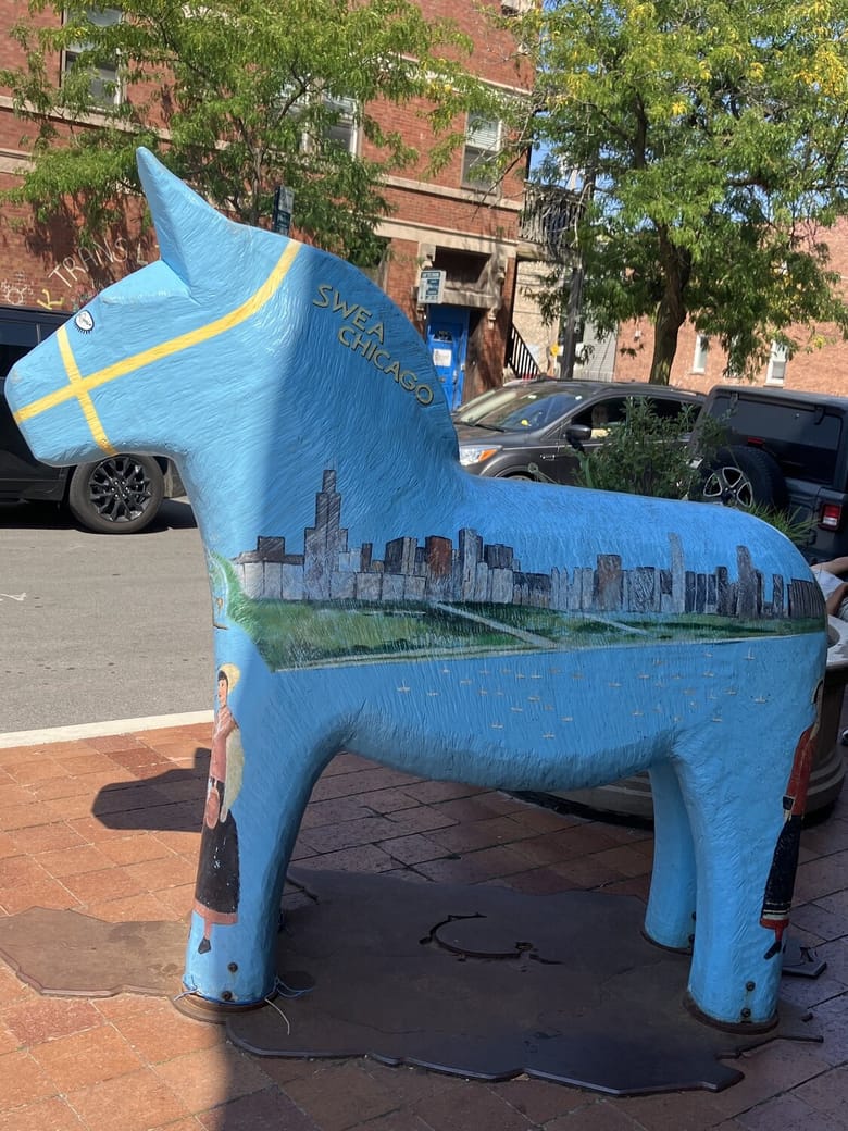 A Swedish themed horse.