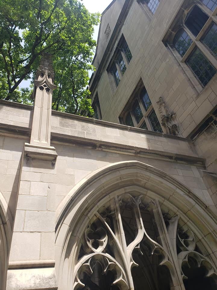 An exterior photo of Swift Hall