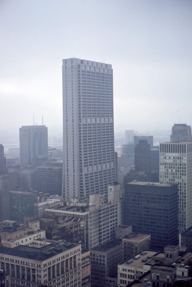 Chase Tower, then known as First National Plaza, circa 1969 (Raymond L. Moldenhauer Collection)